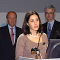 Sofia Mateus at the opening of the World Conservation Forum