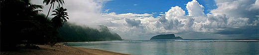 Beach panorama, Samoa